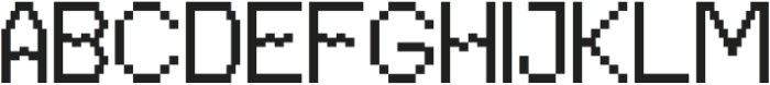 BitroadMono-Regular otf (400) Font UPPERCASE