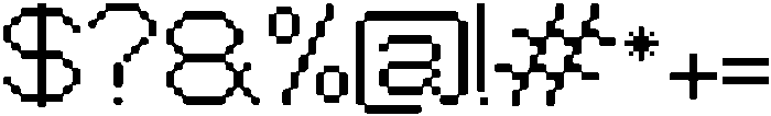 BitsyByte Regular otf (400) Font OTHER CHARS