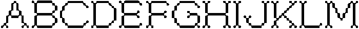 BitsyByte Regular otf (400) Font UPPERCASE