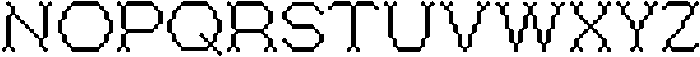 BitsyByte Regular otf (400) Font UPPERCASE