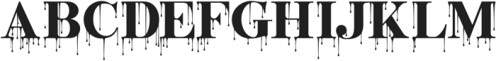 Bitterblood Regular otf (400) Font UPPERCASE