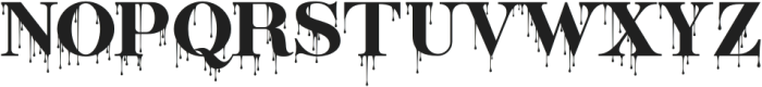 Bitterblood Regular otf (400) Font UPPERCASE
