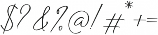 Bitterlove Signature otf (400) Font OTHER CHARS