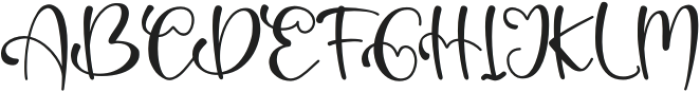 Bitterlove otf (400) Font UPPERCASE