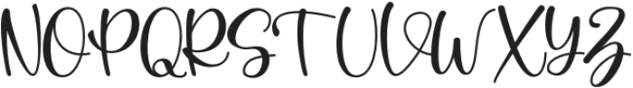 Bitterlove otf (400) Font UPPERCASE