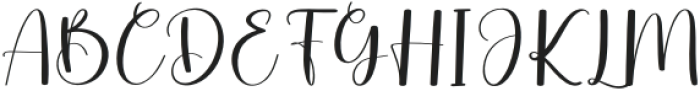 Bitterly Regular otf (400) Font UPPERCASE