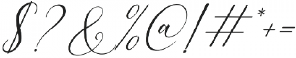 Bitthai Slant Italic otf (400) Font OTHER CHARS
