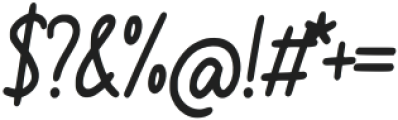 Bittle Almond otf (400) Font OTHER CHARS