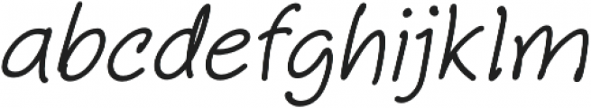 Bittledip Italic otf (400) Font LOWERCASE