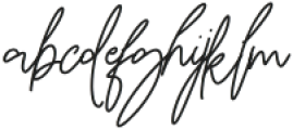 Biyenka Signature Regular otf (400) Font LOWERCASE