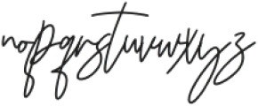 Biyenka Signature Regular otf (400) Font LOWERCASE