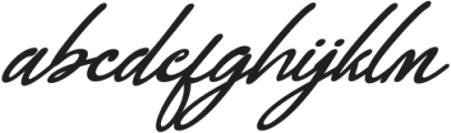 bialletta Italic otf (400) Font LOWERCASE