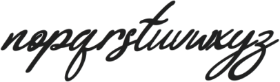 bialletta Italic otf (400) Font LOWERCASE