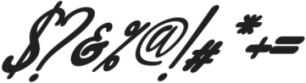 bialletta Italic ttf (400) Font OTHER CHARS