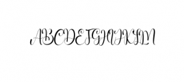 Bigola TTF Font UPPERCASE