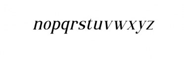 Bilderberg-Italic.otf Font LOWERCASE