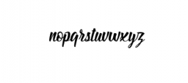 Billy The Gang-Italic.otf Font LOWERCASE