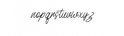 Birdspring Signature.otf Font LOWERCASE