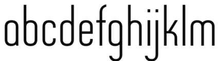 Bicicleta Light Font LOWERCASE