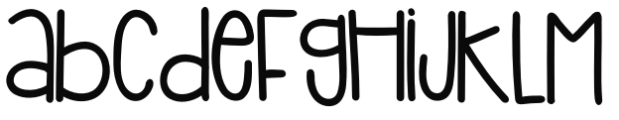 Bigger Littler Regular Font UPPERCASE