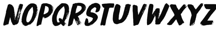 Bitterbrush Italic Font UPPERCASE