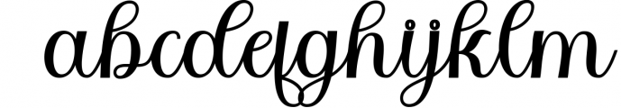 Bidgette Font LOWERCASE