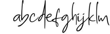 Billie Ashley - a Script Handwritten Font Font LOWERCASE