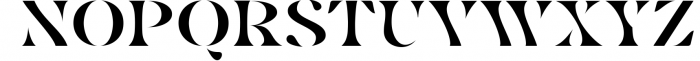 Billy Magie - Stylish Stencil Serif Font UPPERCASE