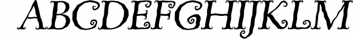 Billy Witch - a spellbinding swirly serif font 1 Font UPPERCASE