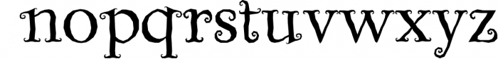 Billy Witch - a spellbinding swirly serif font Font LOWERCASE