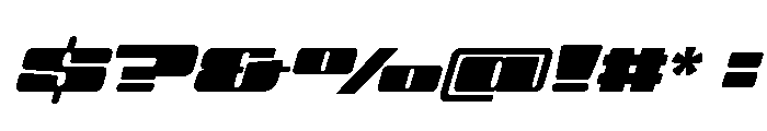 BIG Slant UltraWide Slanted Font OTHER CHARS