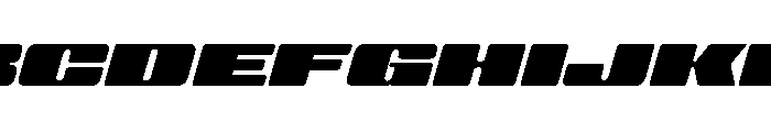 BIG Slant UltraWide Slanted Font UPPERCASE