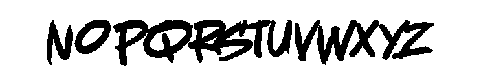 BIGHUGE Font LOWERCASE