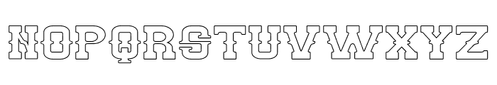 BILLY THE KID-Hollow Font UPPERCASE