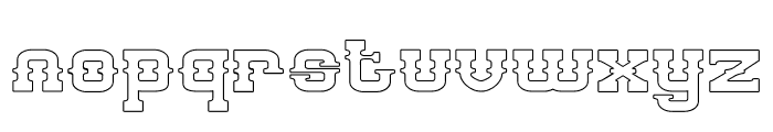 BILLY THE KID-Hollow Font LOWERCASE