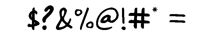 BIRBLU Font OTHER CHARS