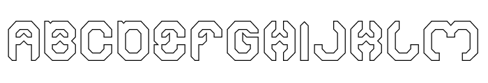 BIZZARE-Hollow Font UPPERCASE