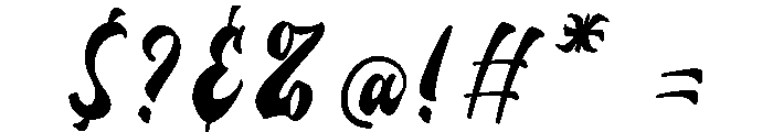 Bidline Font OTHER CHARS
