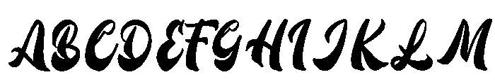 Bidline Font UPPERCASE
