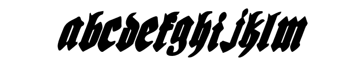 Bierg?rten Condensed Italic Font LOWERCASE