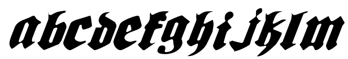 Bierg?rten Light Italic Font LOWERCASE
