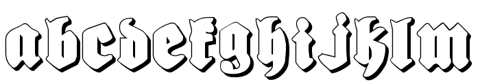 Bierg?rten Shadow Font UPPERCASE