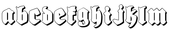 Bierg?rten Shadow Font LOWERCASE