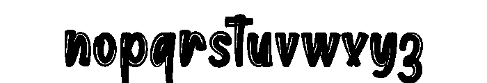 Big Brush Font LOWERCASE