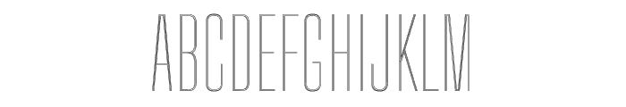Big Shoulders Inline Thin Font UPPERCASE