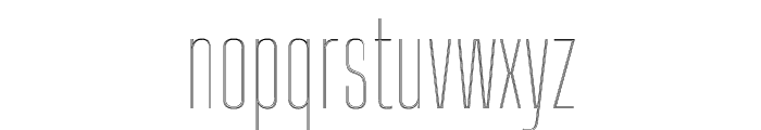 Big Shoulders Inline Thin Font LOWERCASE