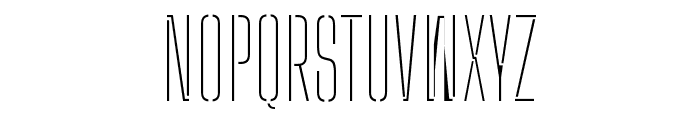 Big Shoulders Stencil Display SC Thin Font UPPERCASE