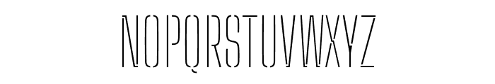 Big Shoulders Stencil Display SC Thin Font LOWERCASE