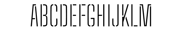 Big Shoulders Stencil Text SC Thin Font UPPERCASE