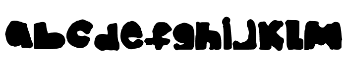 BigAndThick Font LOWERCASE